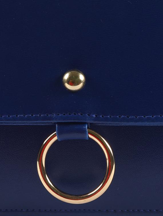blue leatherette (pu) regular sling bag - 16332692 - Zoom Image - 5