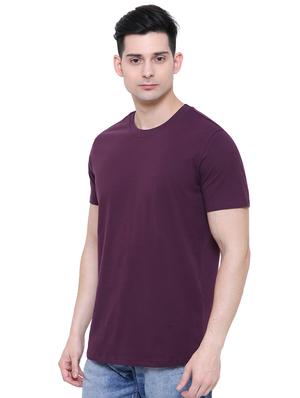 purple solid t-shirt - 16333211 - Standard Image - 2