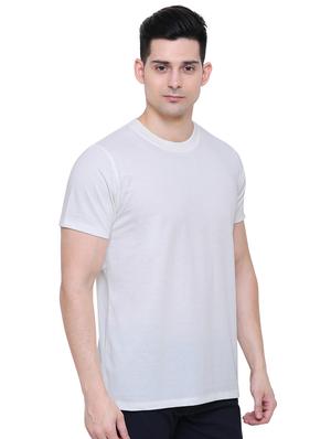 white solid t-shirt - 16333215 - Standard Image - 2