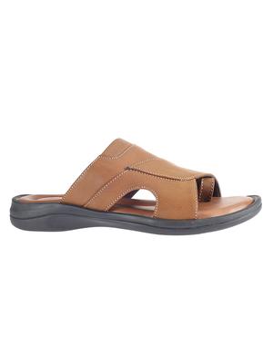 tan leatherette slip on sandals - 16334039 - Standard Image - 2
