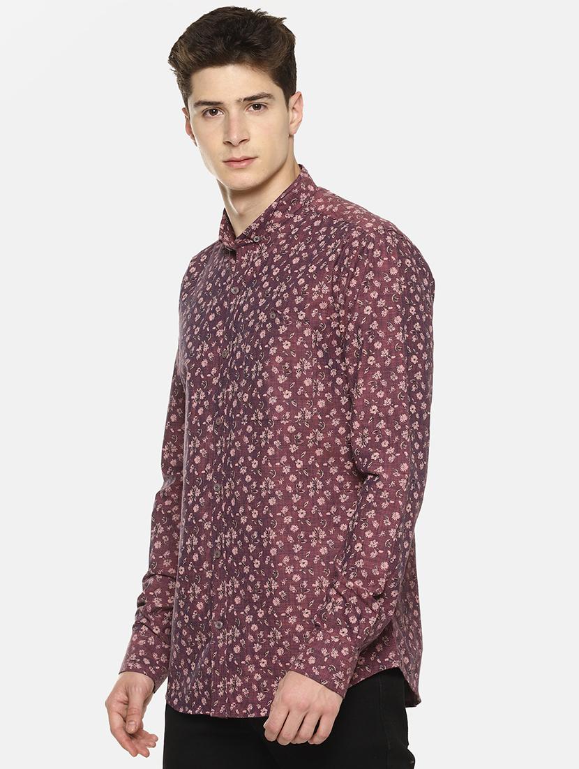 pink floral print casual shirt - 16334673 - Zoom Image - 2