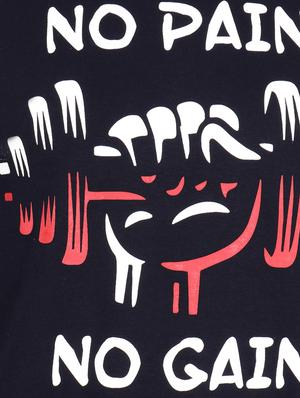 black chest print t-shirt - 16334807 - Standard Image - 5
