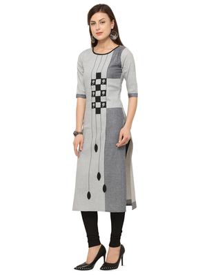 checkered straight kurta - 16334911 - Standard Image - 2