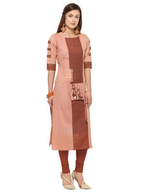 patchwork printed straight kurta - 16334913 - Standard Image - 2