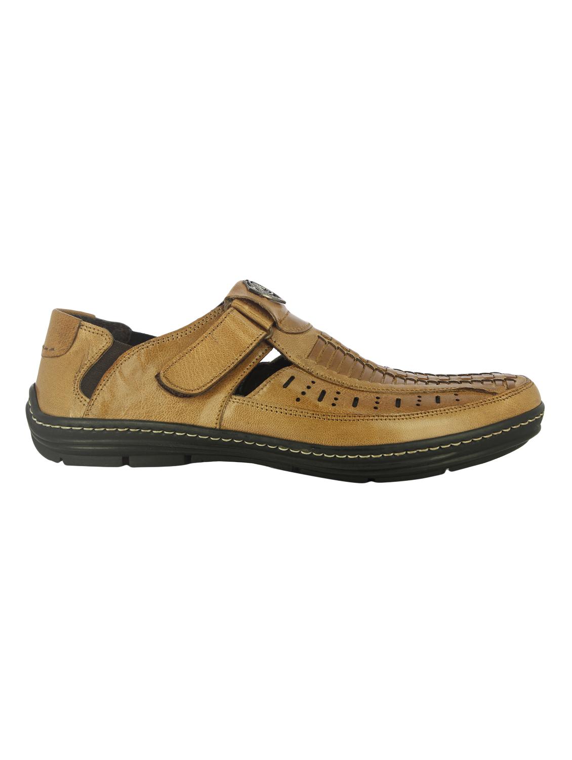 beige leatherette back strap sandals - 16336126 - Zoom Image - 2