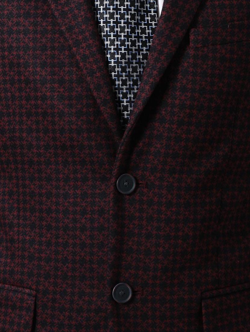 red printed single breasted casual blazer - 16336157 - Zoom Image - 5