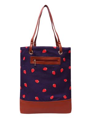 purple canvas regular tote - 16338204 - Standard Image - 2
