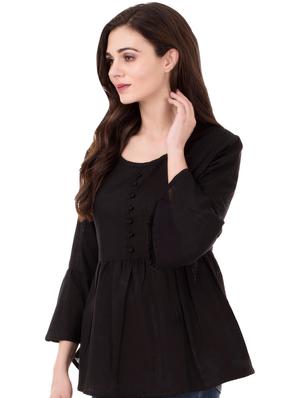 bell sleeved gathered top - 16339637 - Standard Image - 2