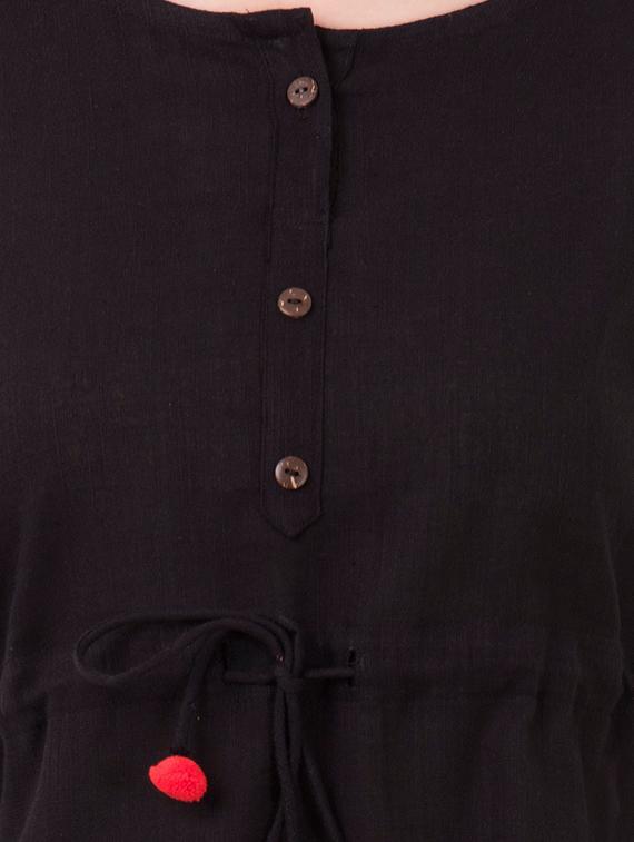 pom-pom detail drawstring top - 16339716 - Zoom Image - 5