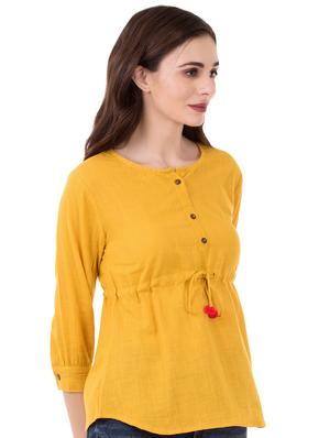 pom-pom detail drawstring top - 16339720 - Standard Image - 2