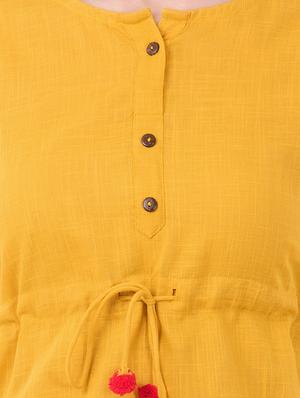 pom-pom detail drawstring top - 16339720 - Standard Image - 5