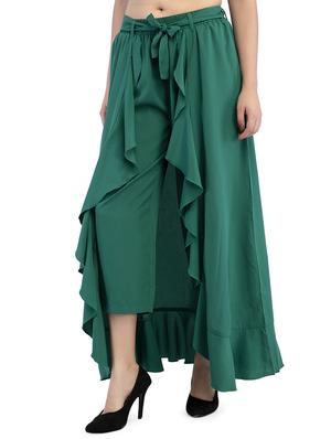 solid flared palazzo cum skirt - 16340720 - Standard Image - 2