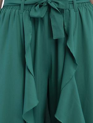 solid flared palazzo cum skirt - 16340720 - Standard Image - 5