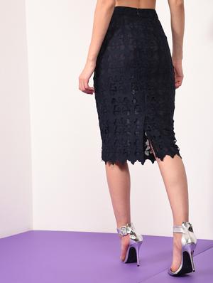 high rise laced pencil skirt - 16340912 - Standard Image - 2