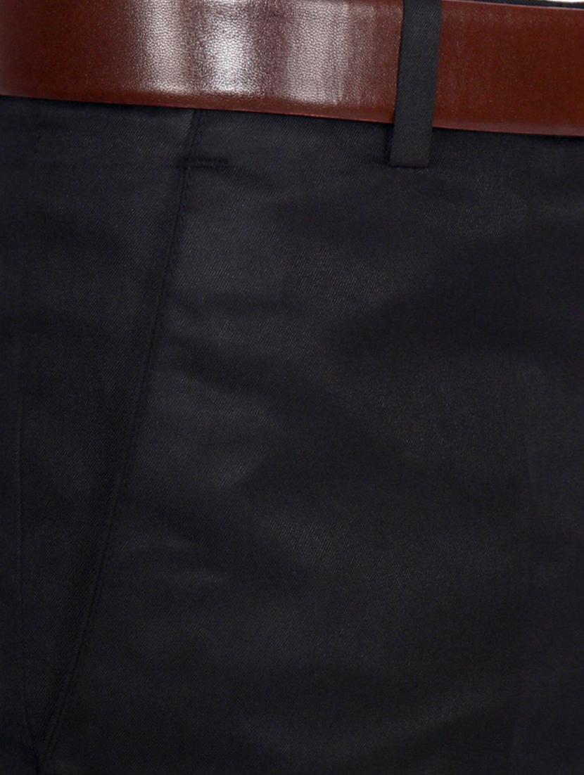 black solid flat front formal trouser - 16341253 - Zoom Image - 5