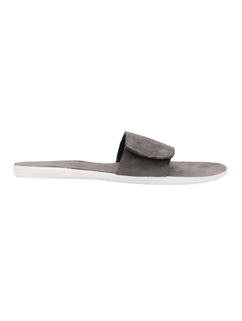 grey suede slip on flip flops - 16343557 - Zoom Image - 2