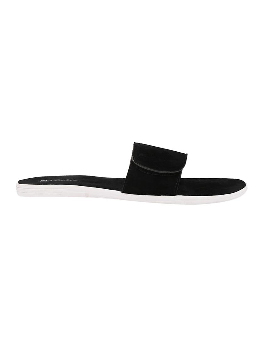 black suede slip on flip flops - 16343558 - Zoom Image - 2