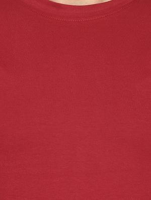 red front print t-shirt - 16345403 - Standard Image - 5