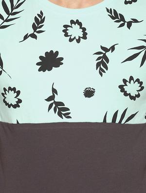grey tropical print t-shirt - 16345796 - Standard Image - 5