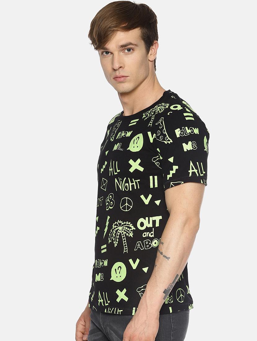 black all over print t-shirt - 16345813 - Zoom Image - 2