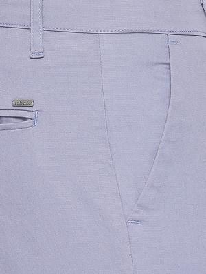 light blue solid flat front chinos - 16346932 - Standard Image - 5