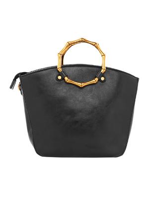 black leatherette (pu) regular sling bag - 16347320 - Standard Image - 2