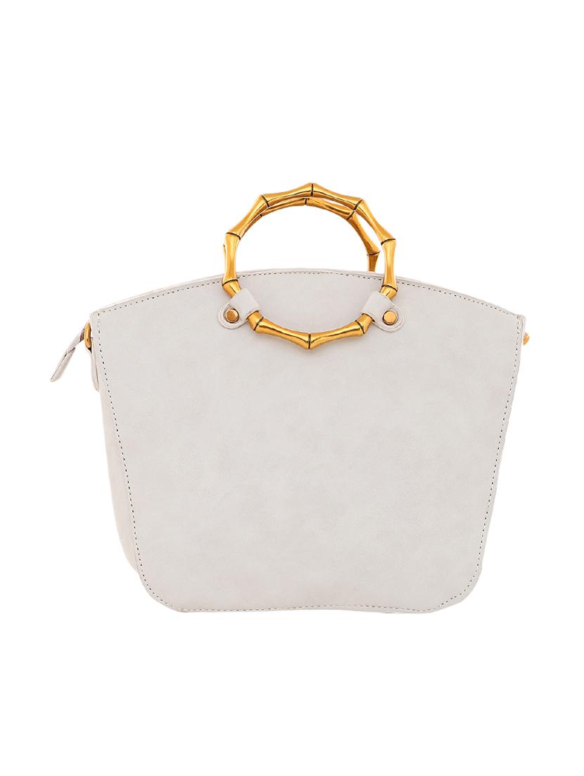 white leatherette (pu) regular sling bag - 16347322 - Zoom Image - 2