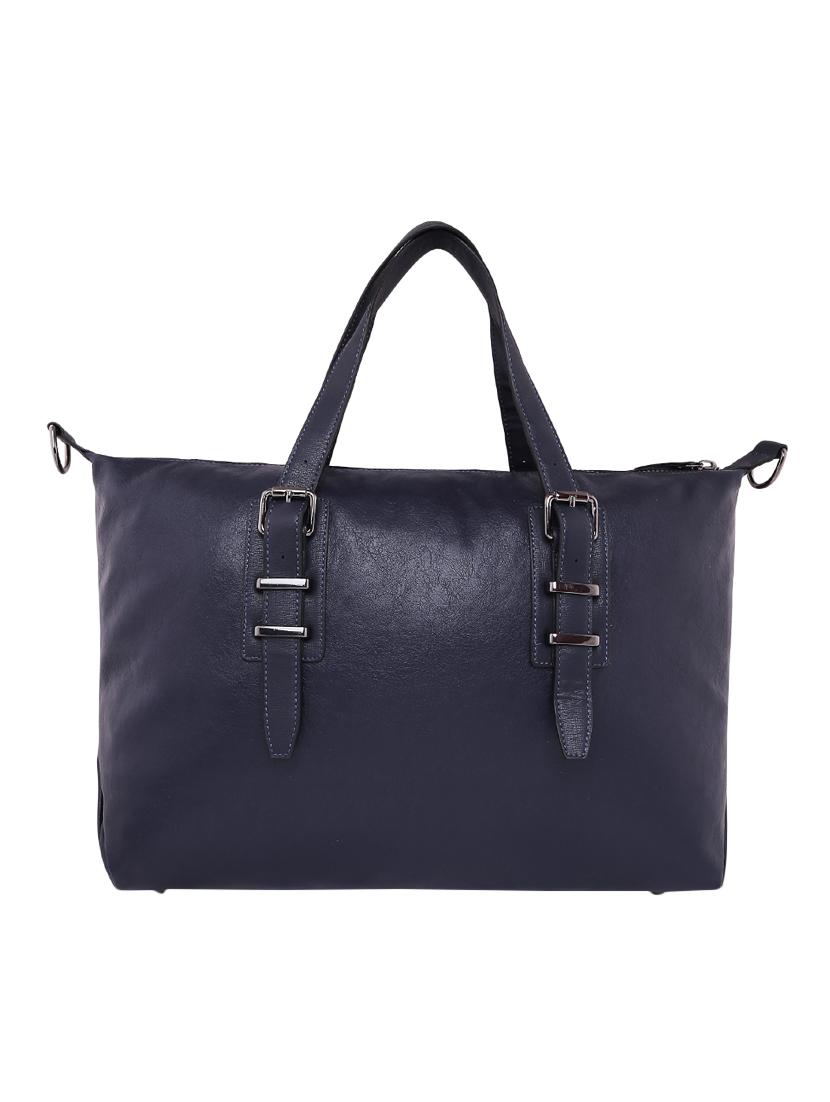 blue leatherette (pu) regular handbag - 16347327 - Zoom Image - 2