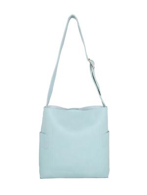 blue leatherette (pu) regular handbag - 16347332 - Standard Image - 2