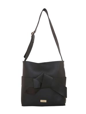 black leatherette (pu) regular sling bag combo - 16347335 - Standard Image - 2