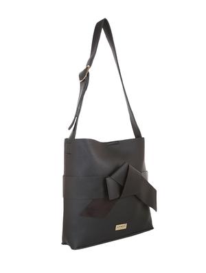 black leatherette (pu) regular sling bag combo - 16347335 - Standard Image - 5
