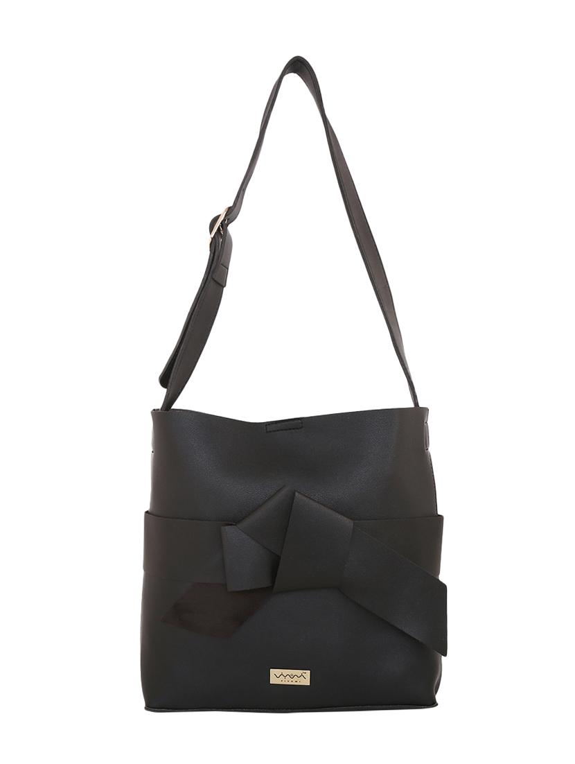 black leatherette (pu) regular sling bag combo - 16347335 - Zoom Image - 2