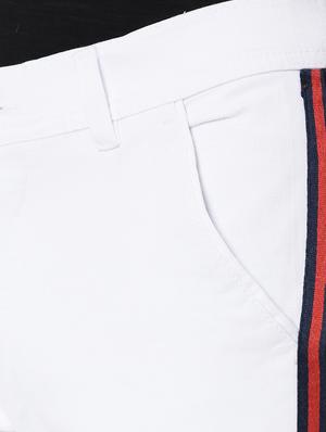 white side striped chinos - 16348145 - Standard Image - 5