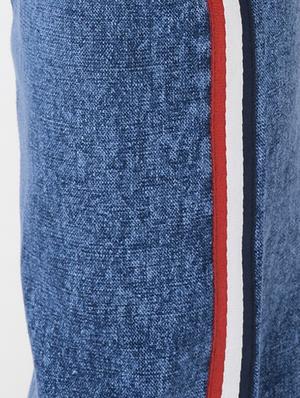 blue side tape light washed jeans - 16348158 - Standard Image - 5