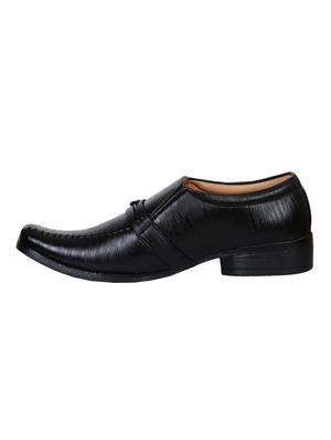 black leatherette slip ons - 16348228 - Standard Image - 2