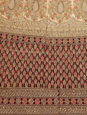 embroidered a-line lehenga - 16348642 - Standard Image - 5