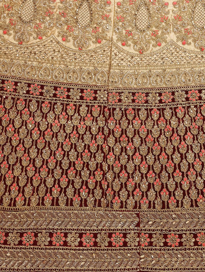 embroidered a-line lehenga - 16348642 - Zoom Image - 5