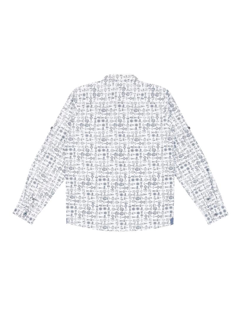roll up sleeved quirky print shirt - 16348793 - Zoom Image - 2