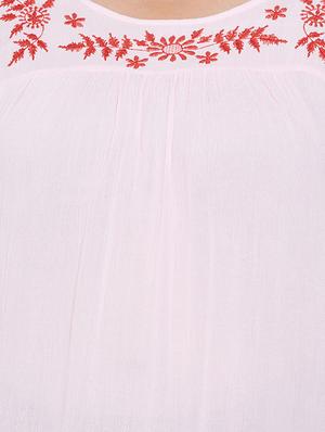 round neck floral plus tunic - 16348950 - Standard Image - 5