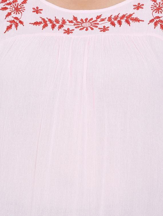 round neck floral plus tunic - 16348950 - Zoom Image - 5