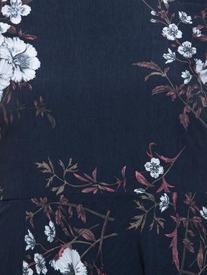 frill trim floral a-line dress - 16349348 - Standard Image - 5
