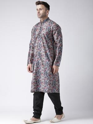 multi colored printed kurta pyjama set - 16350106 - Standard Image - 2