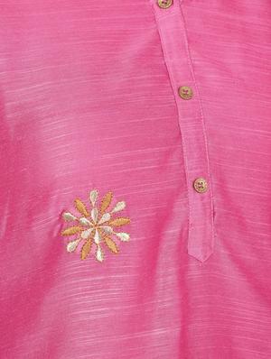 embroidered straight kurta - 16350324 - Standard Image - 5