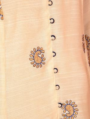 embroidered a-line kurta - 16350327 - Standard Image - 5