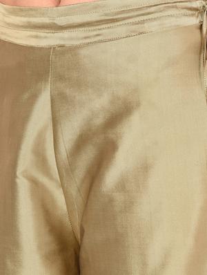 zari motifs straight kurta - 16350329 - Standard Image - 5