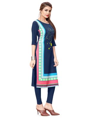 digital printed straight kurta - 16350829 - Standard Image - 2