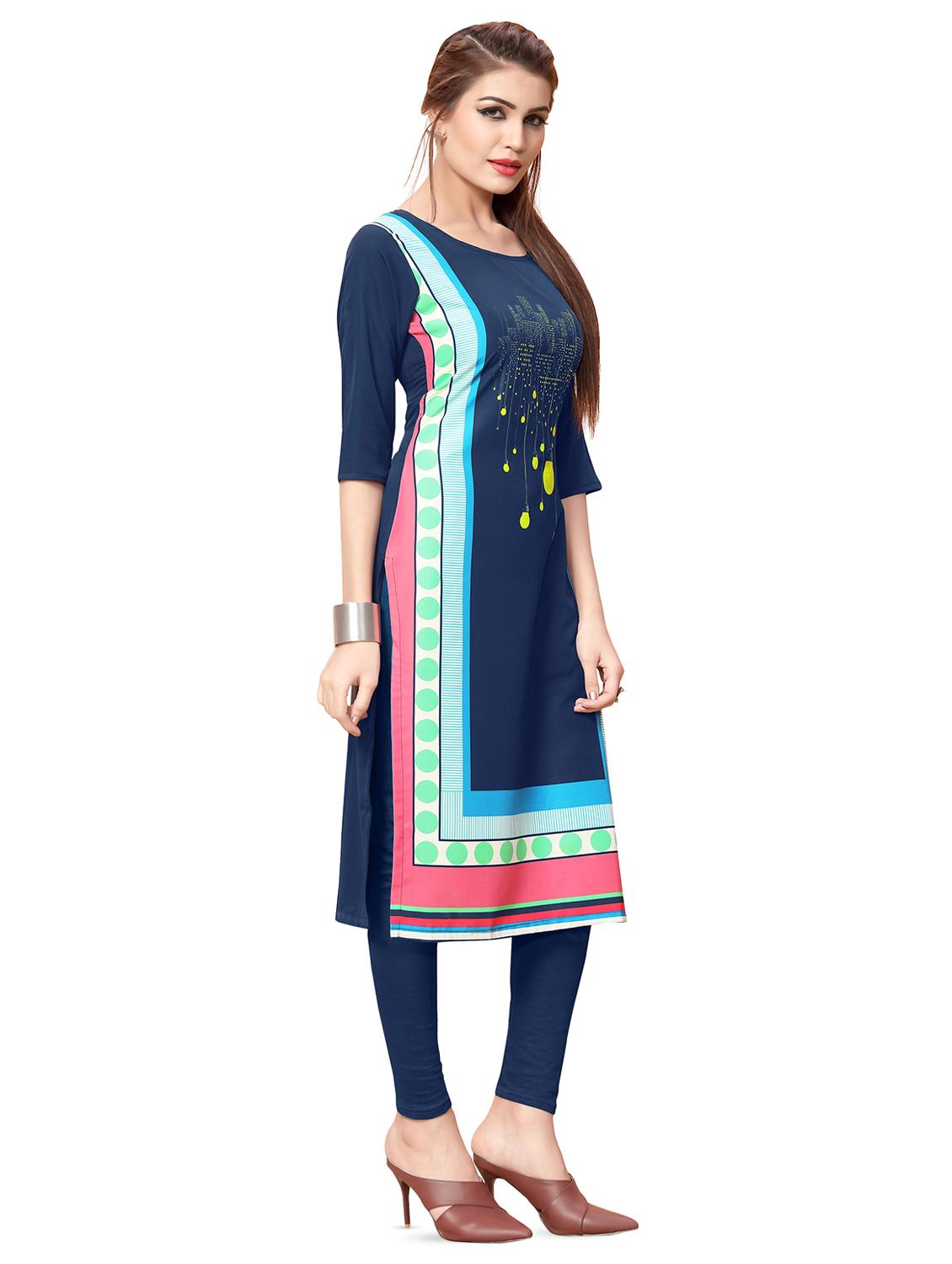 digital printed straight kurta - 16350829 - Zoom Image - 2