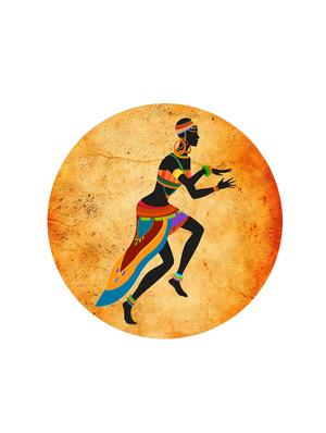 Studio Shubham wooden African dancing art wall plates for hanging(Set of 3) - 16351102 - Standard Image - 2