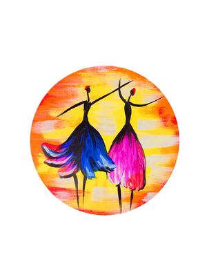 Studio Shubham wooden Abstract dancing art wall plates for hanging(Set of 3) - 16351116 - Standard Image - 2