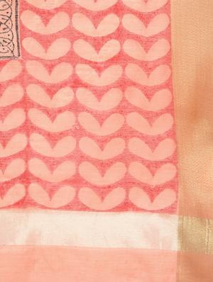 block print chanderi dupatta - 16352207 - Standard Image - 2